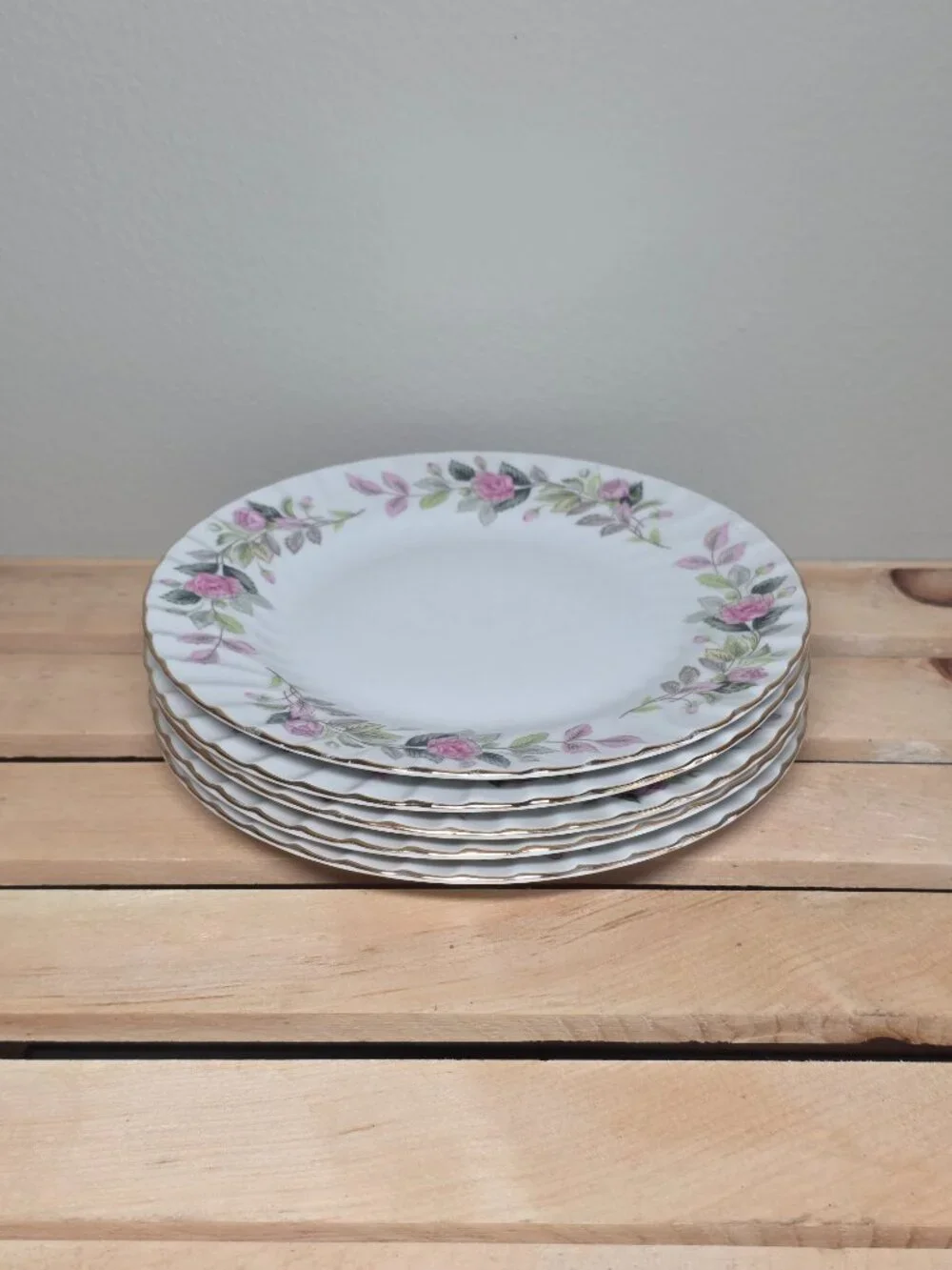 Creative Fine China Japan 2345 Pink Floral 7.5